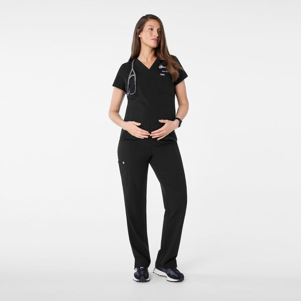 Women's Black Catarina Maternity -  Scrub Top™