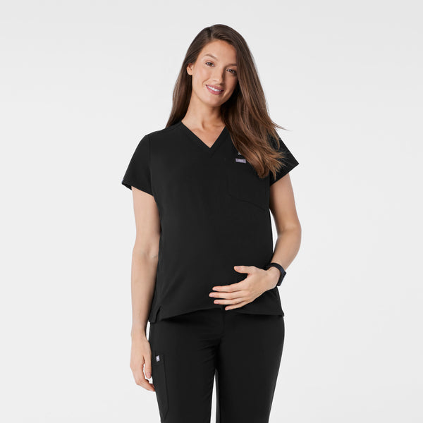 Women's Black Catarina Maternity -  Scrub Top™