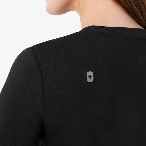 women's Black Maternity - Longsleeve Underscrub