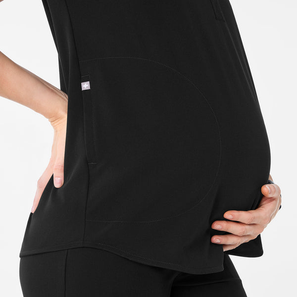 Women's Black Rafaela Maternity  -  Scrub Top™