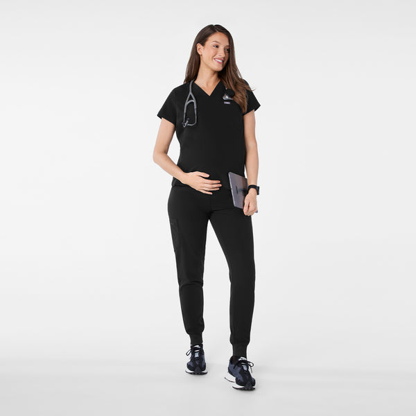 Women's Black Zamora - Petite Maternity Jogger Scrub Pant™