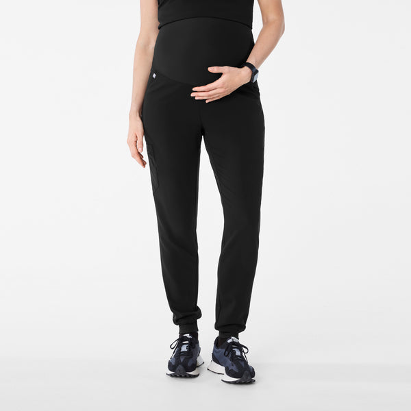 Women's Black Zamora - Petite Maternity Jogger Scrub Pant™