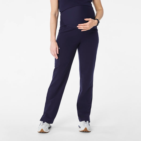 Women's Navy Kade - Petite Maternity Straight-Leg Scrub Pant™