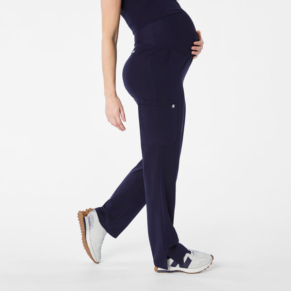 Women's Navy Kade - Petite Maternity Straight-Leg Scrub Pant™