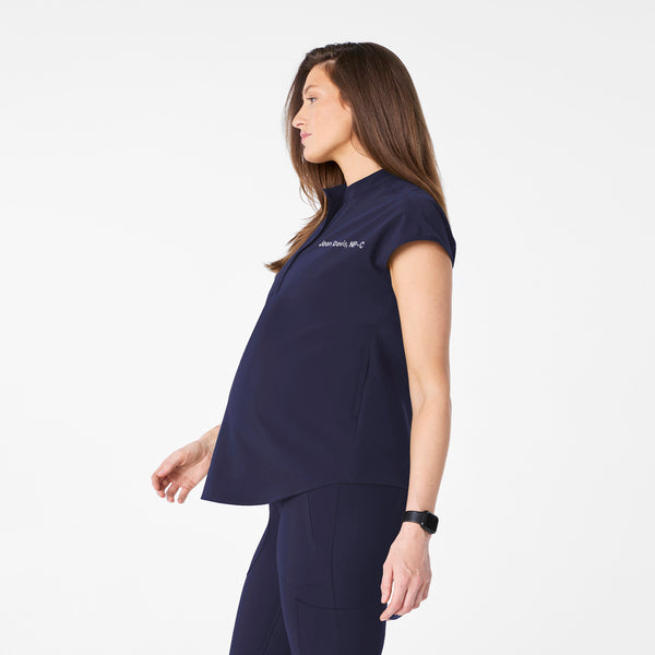 Women's Navy Rafaela Maternity  -  Scrub Top™