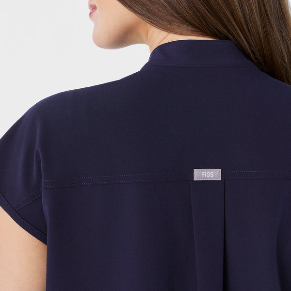 Women's Navy Rafaela Maternity  -  Scrub Top™