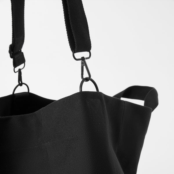 Black A Very Large Needle - Detachable Strap Tote