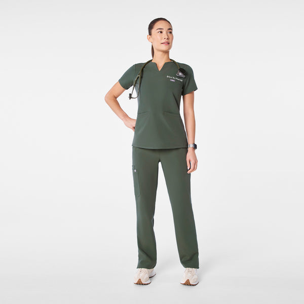 Women's Moss Kersey Notch-Neck - Scrub Top