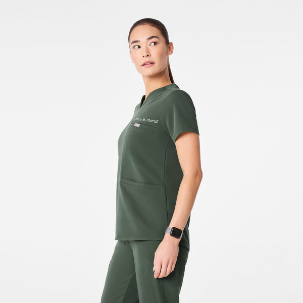Women's Moss Kersey Notch-Neck - Scrub Top