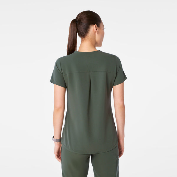 Women's Moss Kersey Notch-Neck - Scrub Top