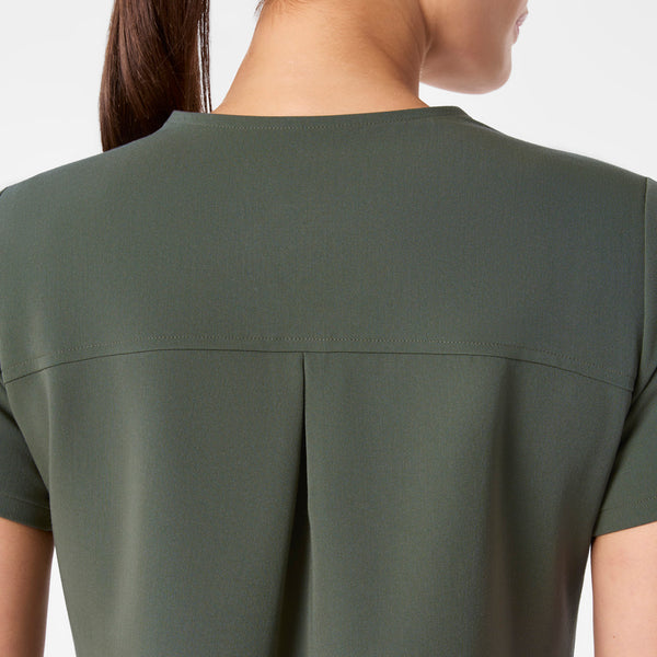 Women's Moss Kersey Notch-Neck - Scrub Top