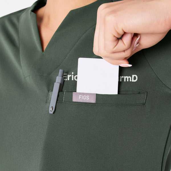 Women's Moss Kersey Notch-Neck - Scrub Top