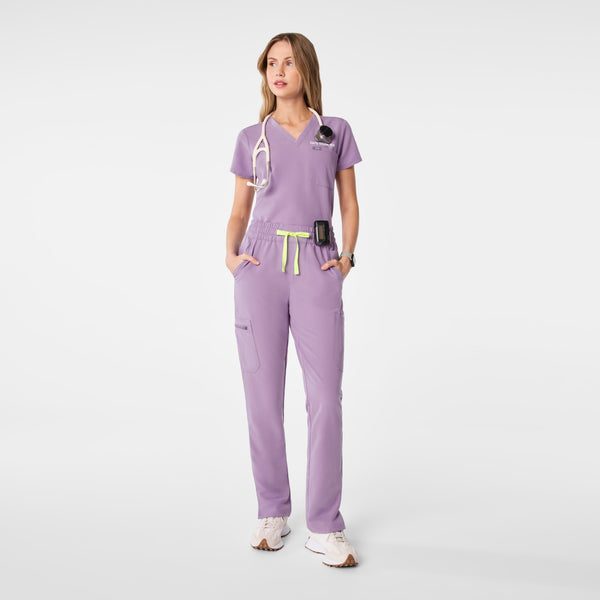 Women's Purple Haze Dowa High-Rise Straight-Leg - Petite Scrub Pant