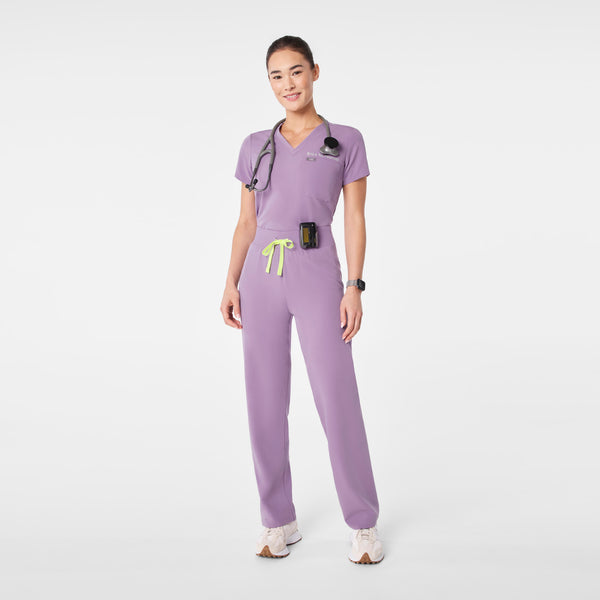 Women's Purple Haze Livingston High-Rise- Petite Straight-Leg Scrub Pant™