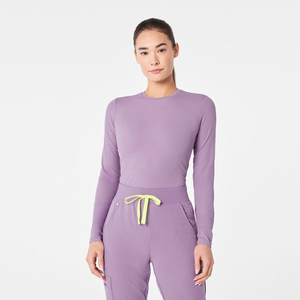 Women's Purple Haze Palmer Ribbed- Long-Sleeve Underscrub