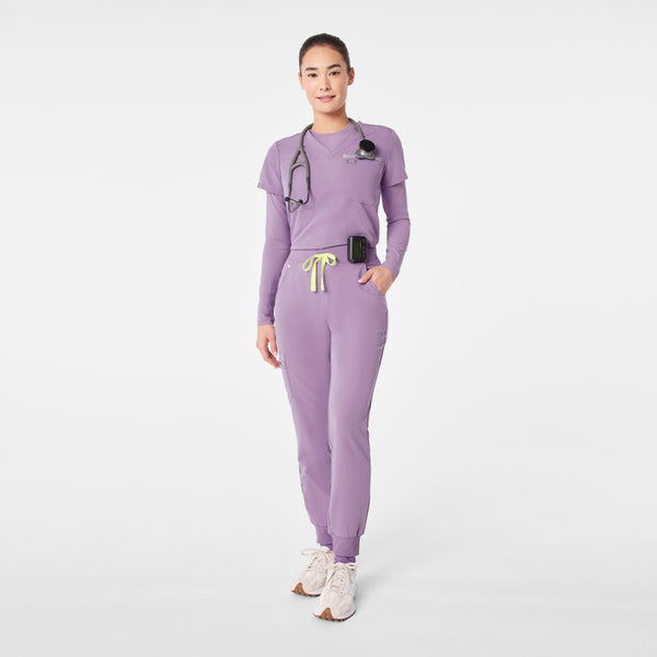 Women's Purple Haze Palmer Ribbed- Long-Sleeve Underscrub