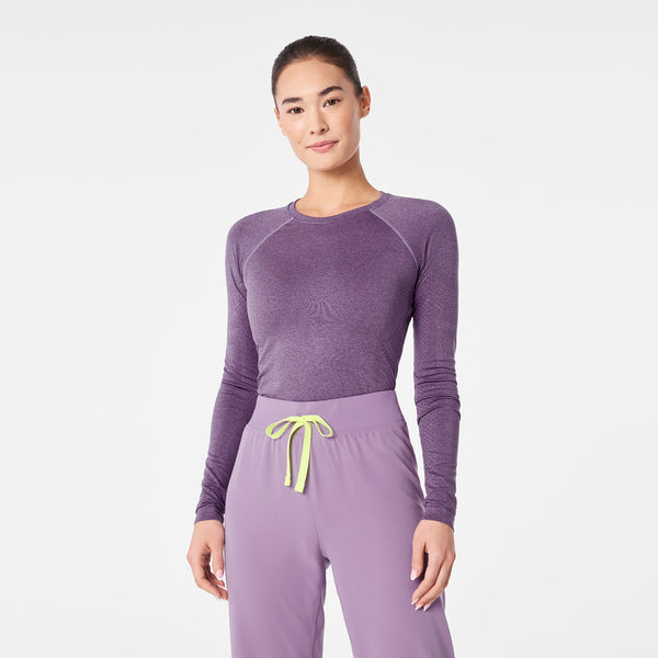 Women's Dark Purple Haze Salta Seamless - Long-Sleeve Underscrub