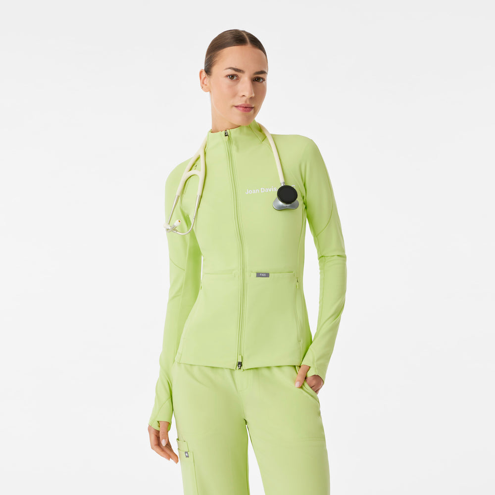 women's Sea Mist On-Shift ContourKnit Scrub Jacket™