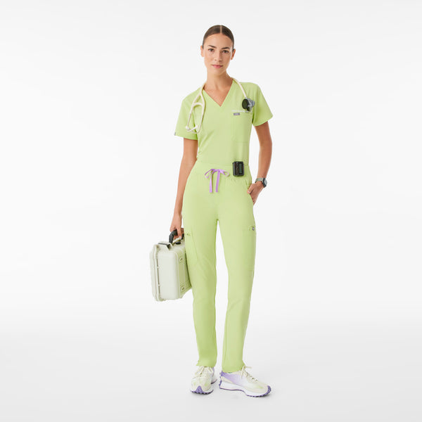 women's Sea Mist High Waisted Yola - Petite Skinny Scrub Pant™