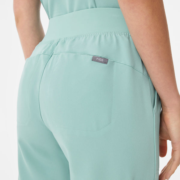 women's Seaglass High Waisted Isabel Wide Leg - Tall Scrub Pant