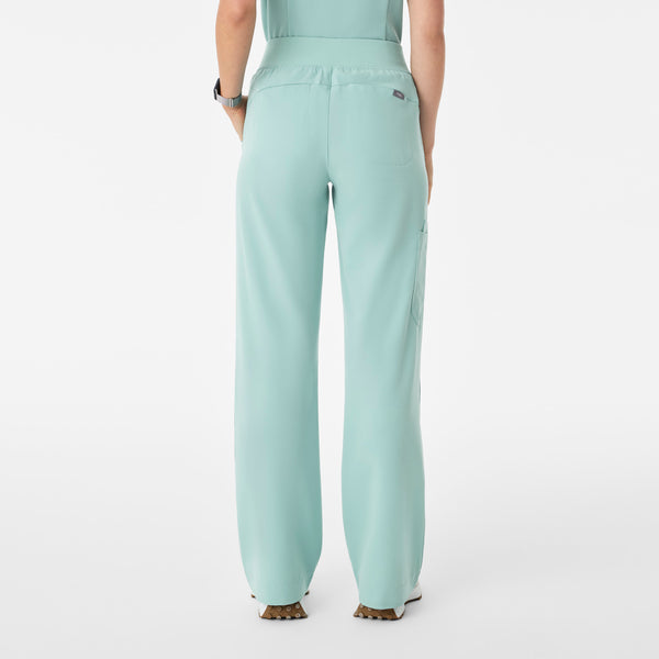 women's Seaglass High Waisted Isabel Wide Leg - Tall Scrub Pant