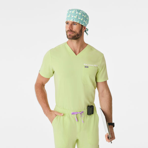 Seaglass Ducktor Print Modern - Classic Scrub Cap Buttonholes