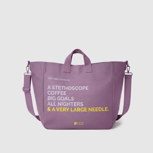Purple Haze A Very Large Needle - Detachable Strap Tote