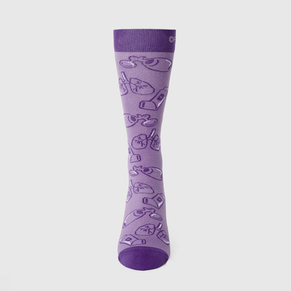 Unisex Purple Haze Belung Together - Compression Socks