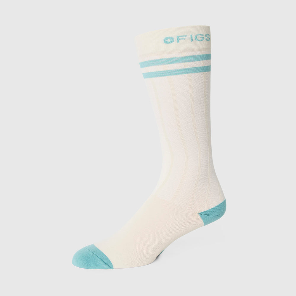 unisex Coconut Milk Double Stripe - Compression Socks