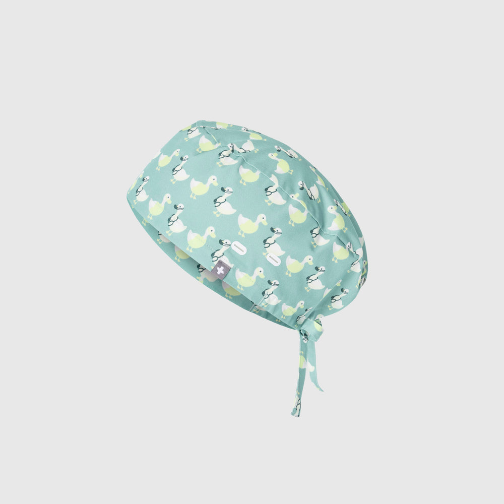 Seaglass Ducktor Print Modern - Classic Scrub Cap Buttonholes