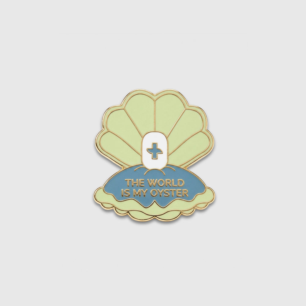 FIGS | V Coterie - The World is My Oyster Enamel Pin