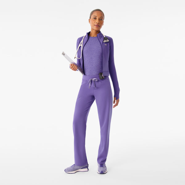 Women's Amethyst ContourKnit Cropped Scrub Jacket