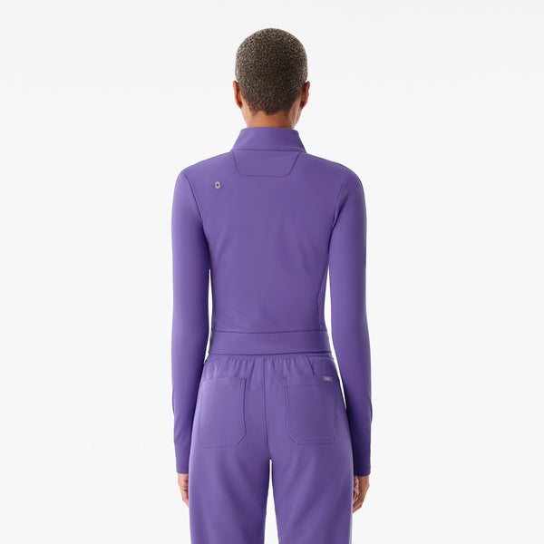Women's Amethyst ContourKnit Cropped Scrub Jacket