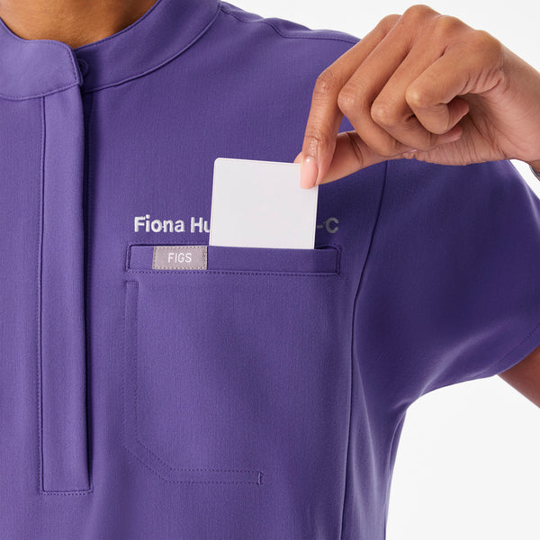 Women's Amethyst Montex Relaxed Scrub Top