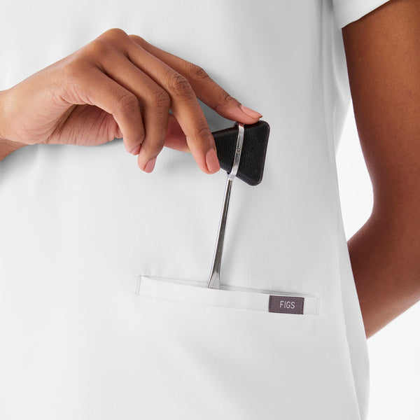 Women's Optic White Casma -  Scrub Top™