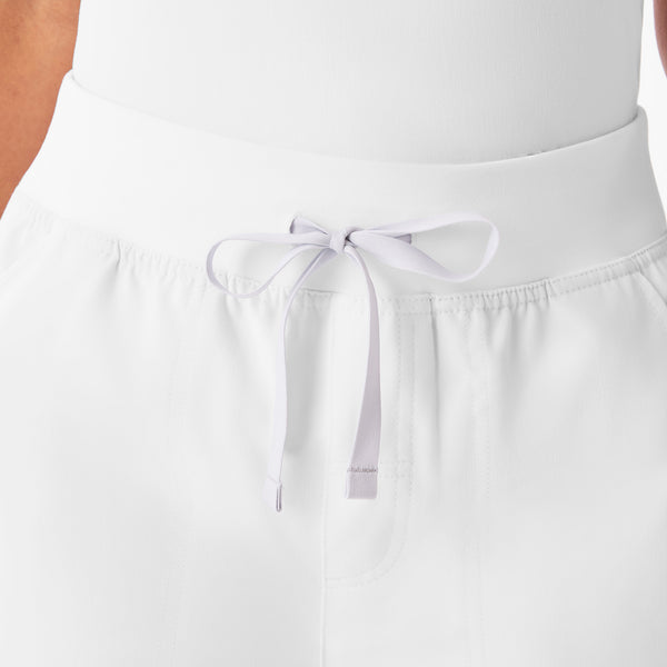 Women's Optic White Isabel High-Rise Wide-Leg - Scrub Pant
