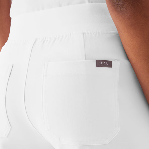 Women's Optic White Livingston High-Rise- Straight-Leg Scrub Pant™