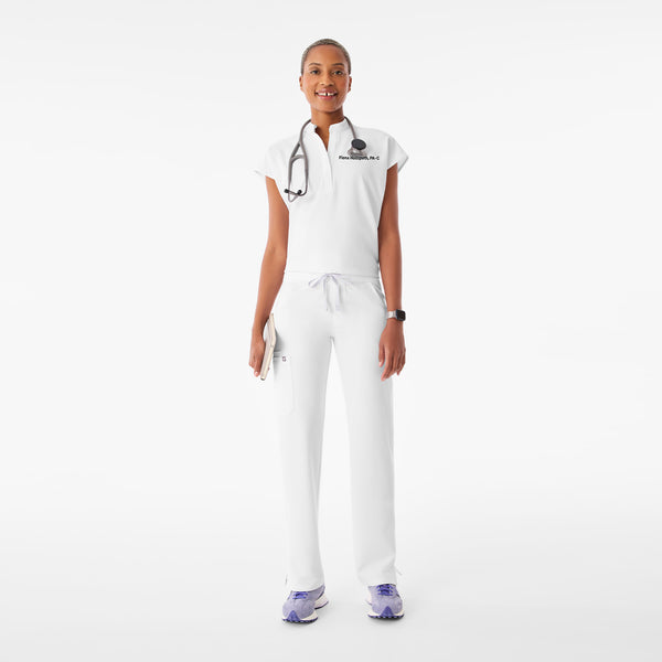 Women's Optic White Rafaela - Oversized Scrub Top™
