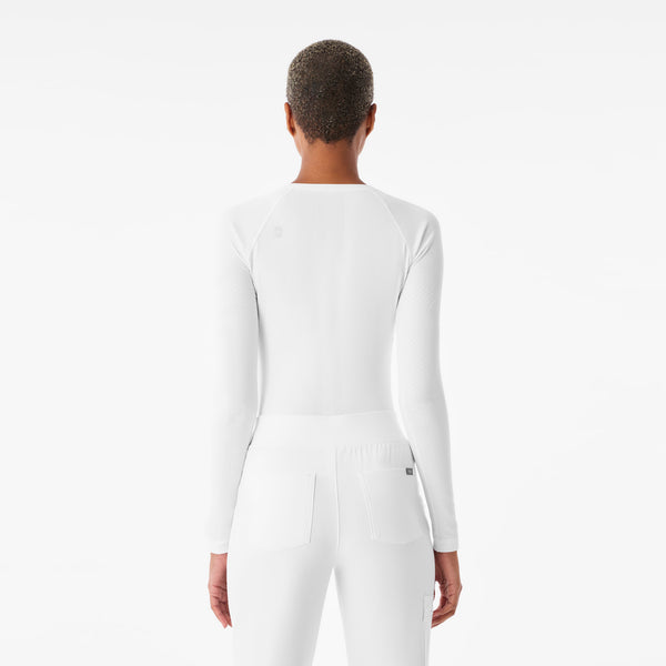 Women's Optic White Salta Seamless - Long-Sleeve Underscrub