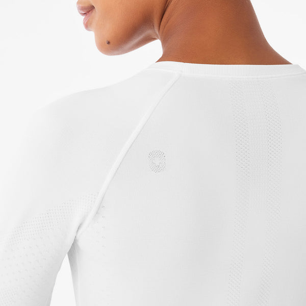 Women's Optic White Salta Seamless - Long-Sleeve Underscrub