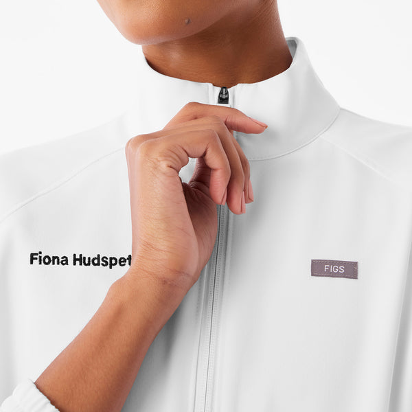 Women's Optic White Sydney - Scrub Jacket