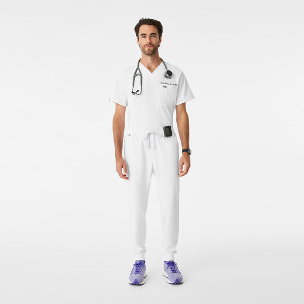 Men's Optic White Tansen - Short Jogger Scrub Pant™