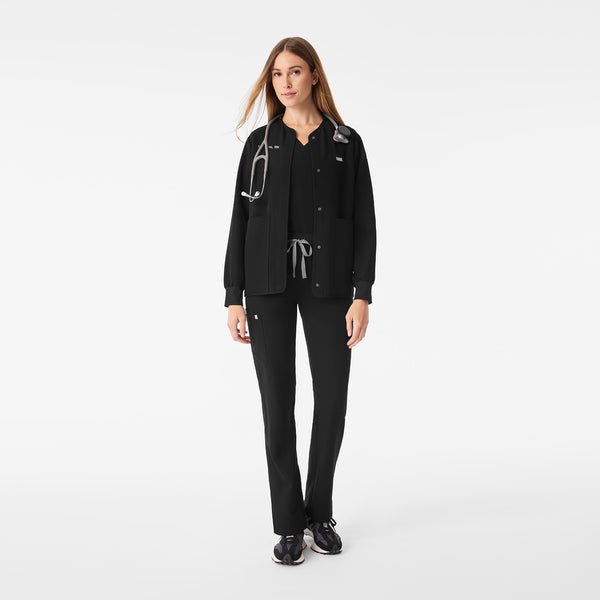 Women's Black Claire Scrub Jacket