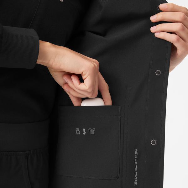 Women's Black Claire Scrub Jacket