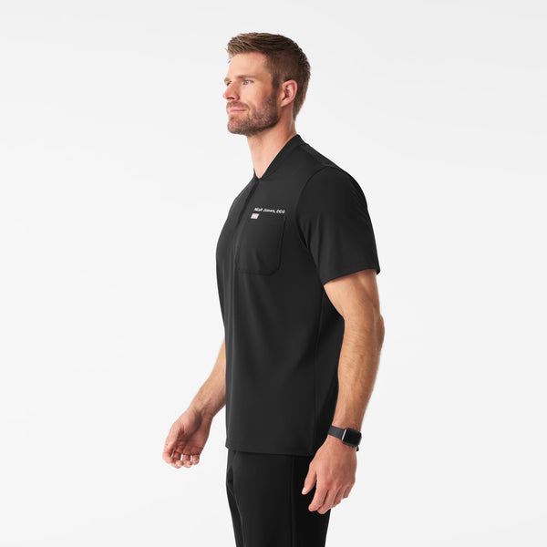 Men's Black Dawes FlexKnit - ¼ Zip Scrub Top