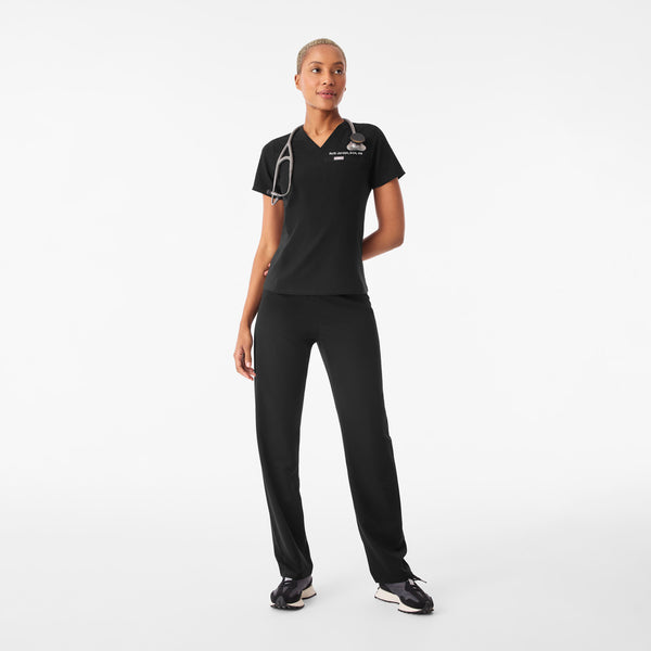 Women's Black Everly Slim V-Neck - Scrub Top
