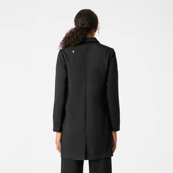 Women's Black Bellevue - Long Slim Lab Coat