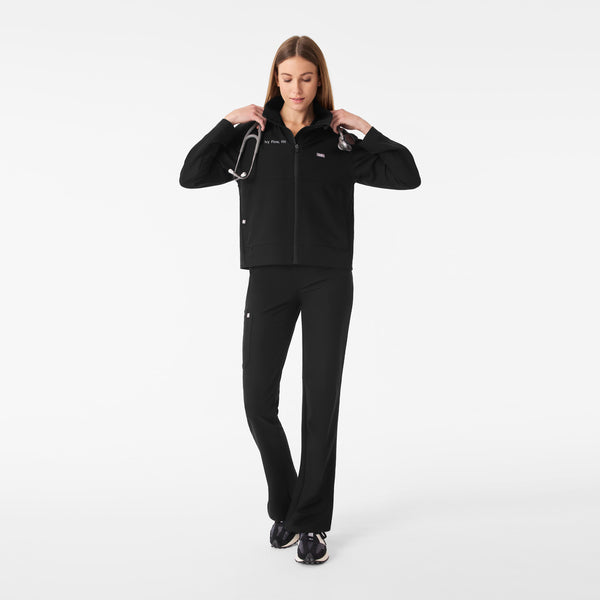 Women's Black Lenox Scrub Jacket