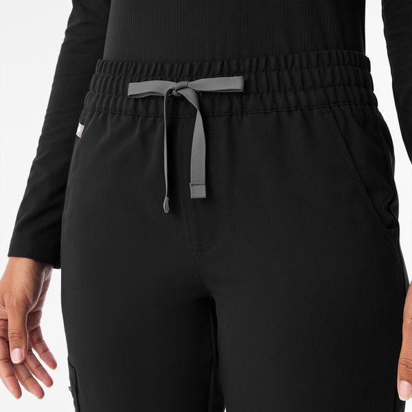 Women's Black Zamora Ruched Mid-Rise - Tall Jogger Scrub Pant™