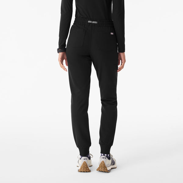Women's Black Zamora Ruched Mid-Rise - Tall Jogger Scrub Pant™